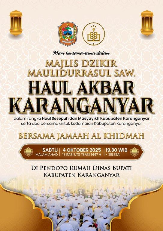 Karanganyar - Majlis Dzikir Maulidurrasul SAW Haul Akbar Karanganyar